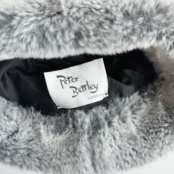 Vintage Peter Bettley Grey Faux Fur Russian Cossack Hat - Picture 4 of 6